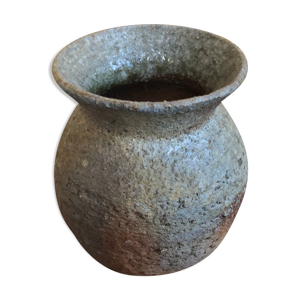 Ancien vase grès gris
