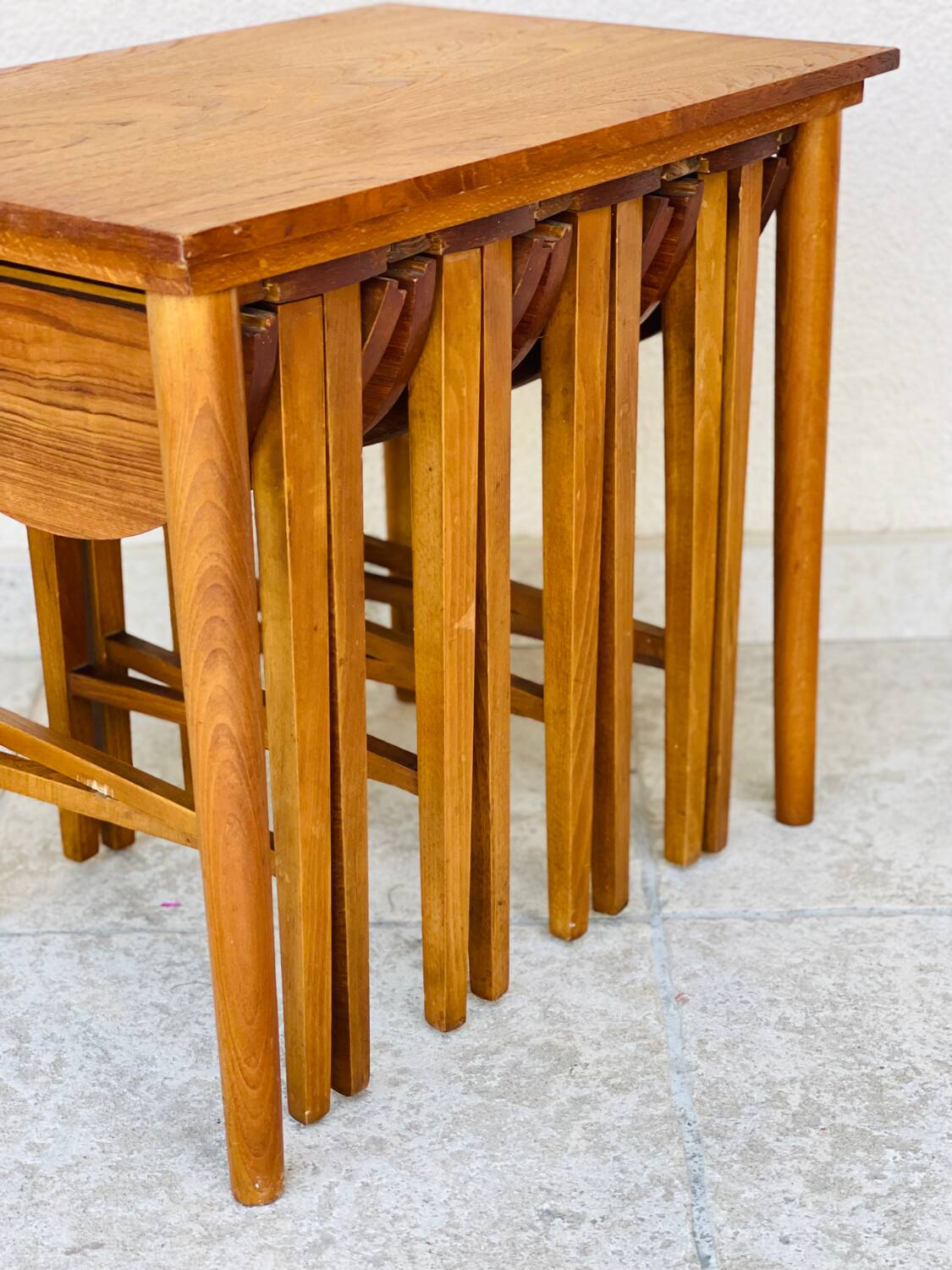 Vintage Scandinavian coffee table in teak from the 1960s.