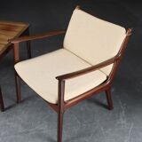 2x Easy Chair Ole Wanscher model PJ112 Mahagoni Denmark 1940s
