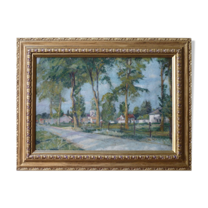 Huile sur toile entrée