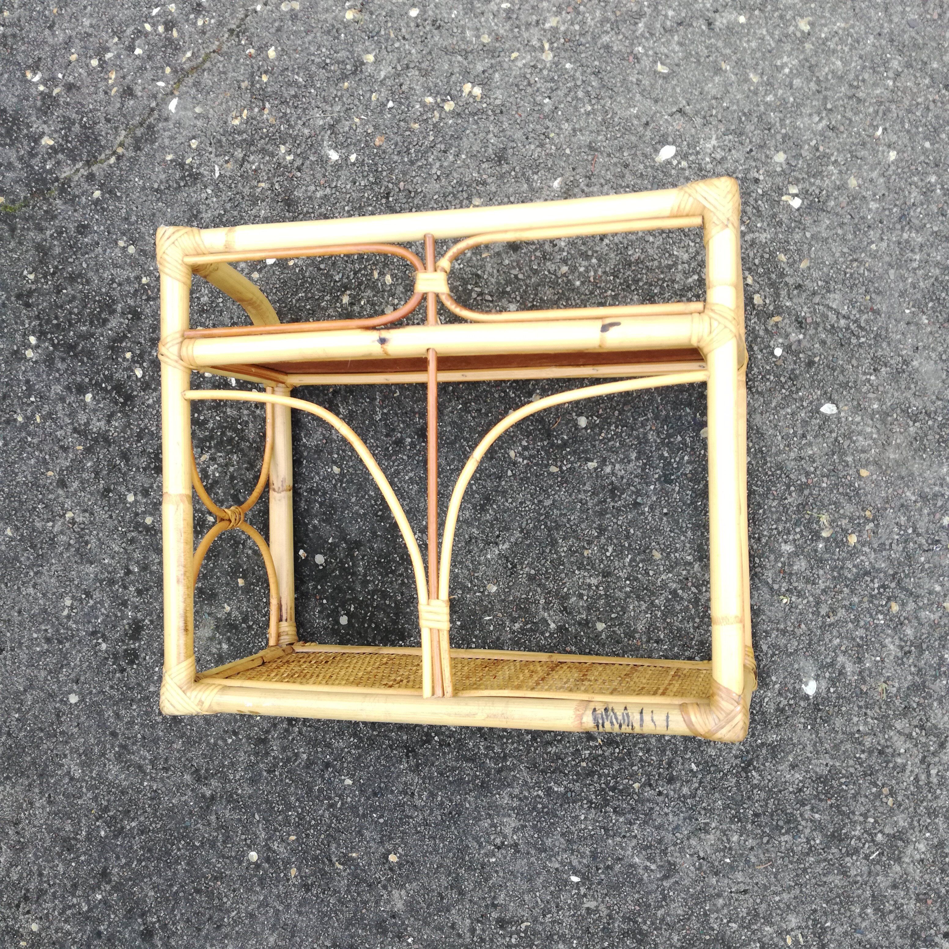 Rattan wall shelf L46