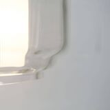 Chandelier 1930 double Opaline blown glass brass and copper