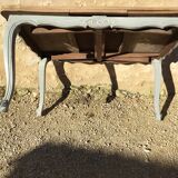 Louis XV style table in oak with natural wood top