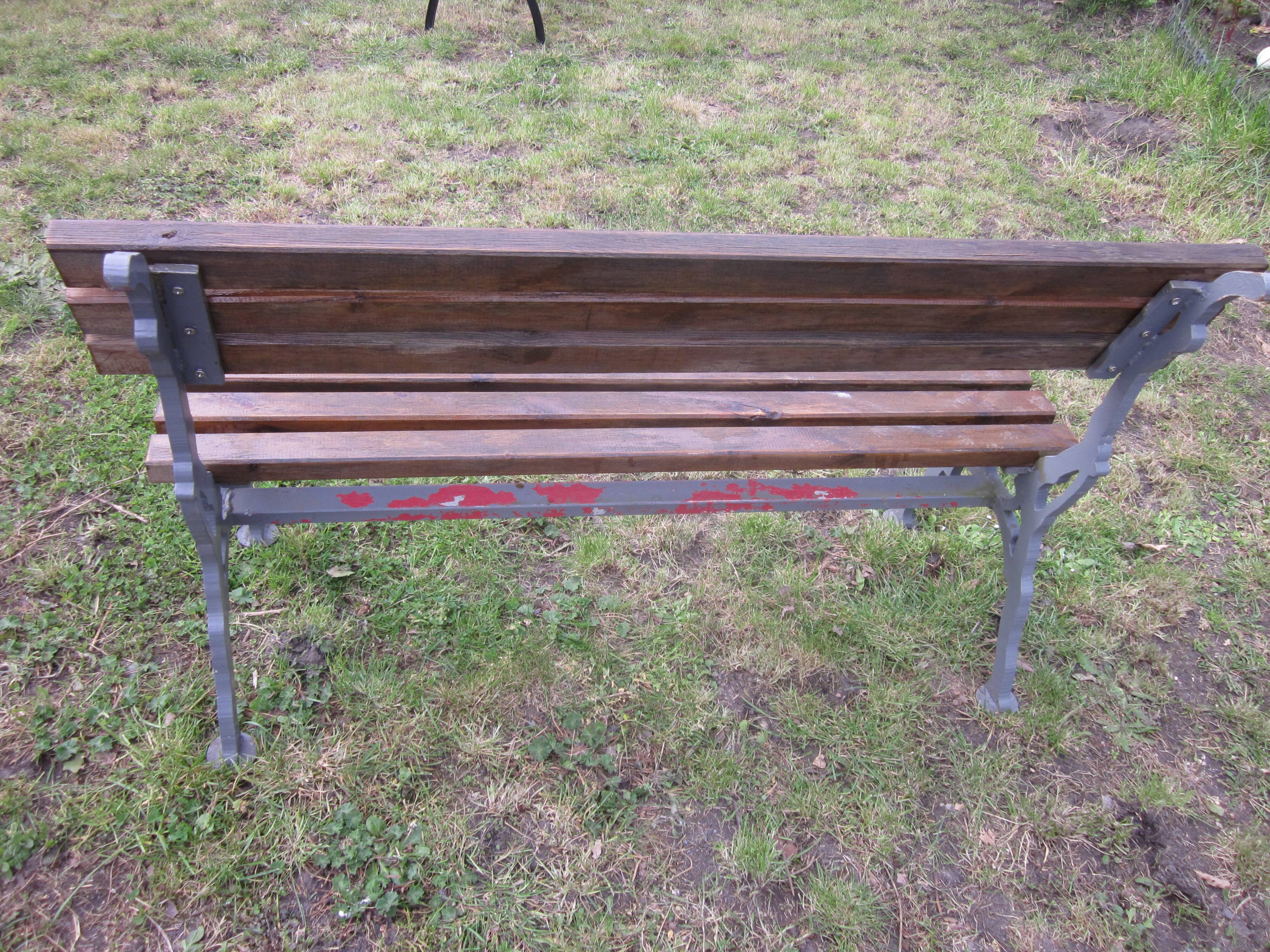 Cast-iron garden bench