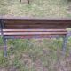 Cast-iron garden bench