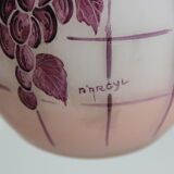Art-Deco Vase In Multilayer Glass Paste Signed by Argyl