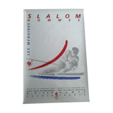 Official Albertville Olympic Games poster, men's slalom