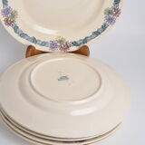 6 assiettes plates terre de fer