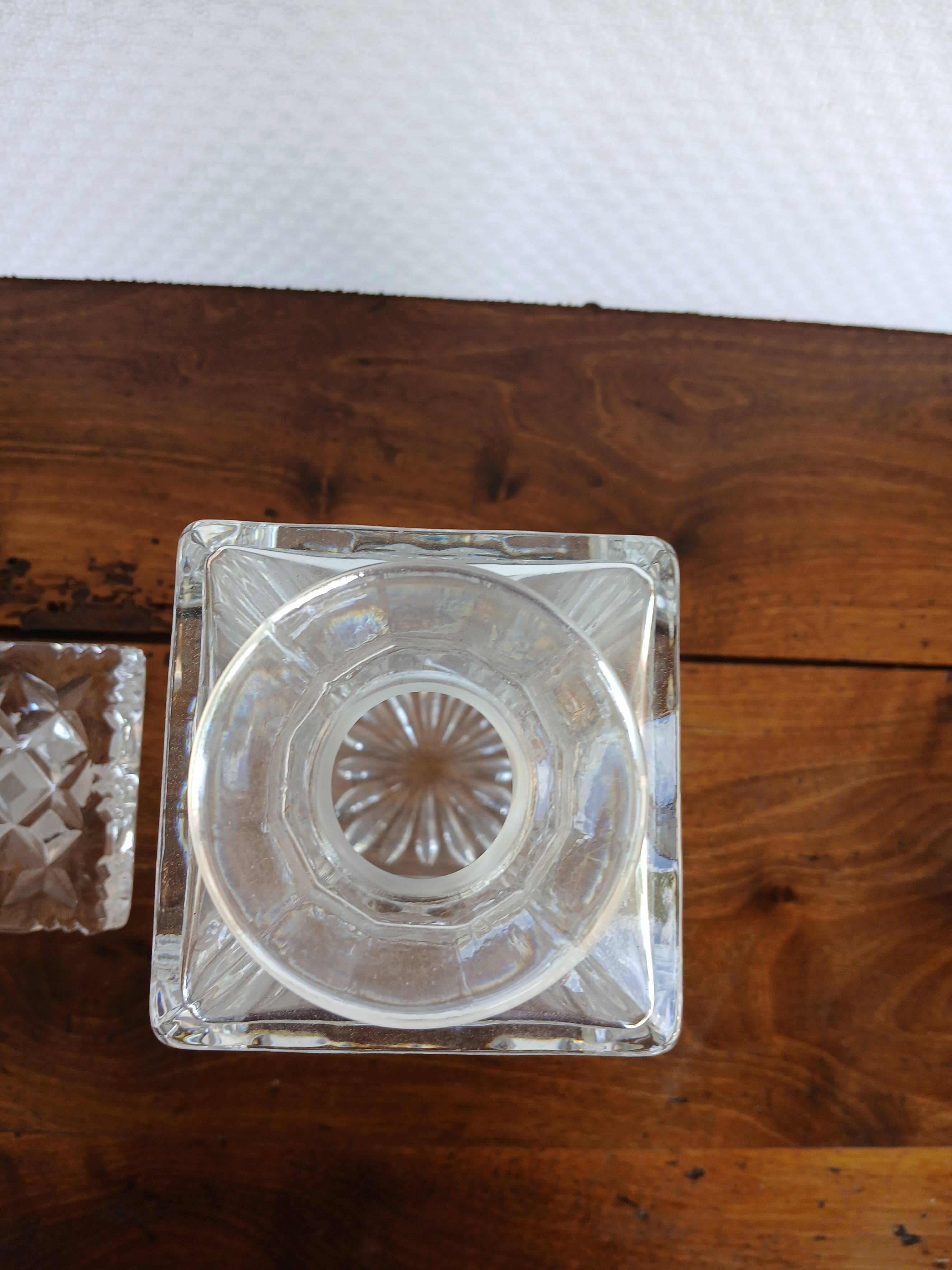 Luxurious vintage carafe in Bohemian crystal