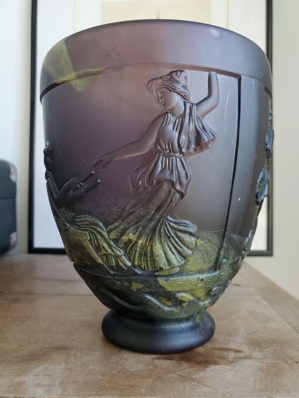 Art Nouveau vase signed Georges de Feure by Daum