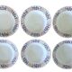 6 antique deep plates in Gien earthenware