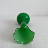Vintage green opaline soliflore vase