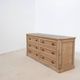Trade cabinet with drawers in oak and blue stone – early 20th century