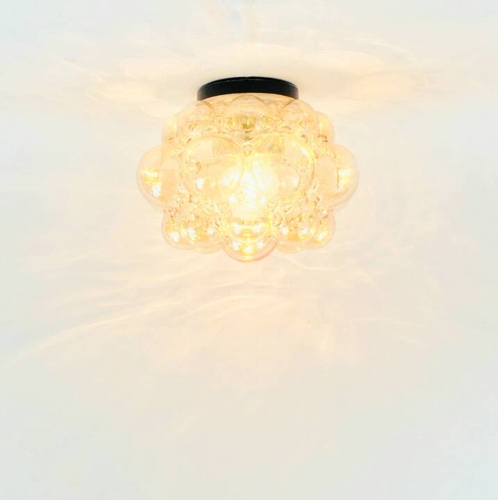 1 of 3 Mid-Century Bubble Glass Ceiling Lights by H.Tynell for Limburg, 70s