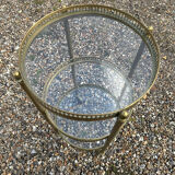 Small wheeled side table from Maison Jansen.