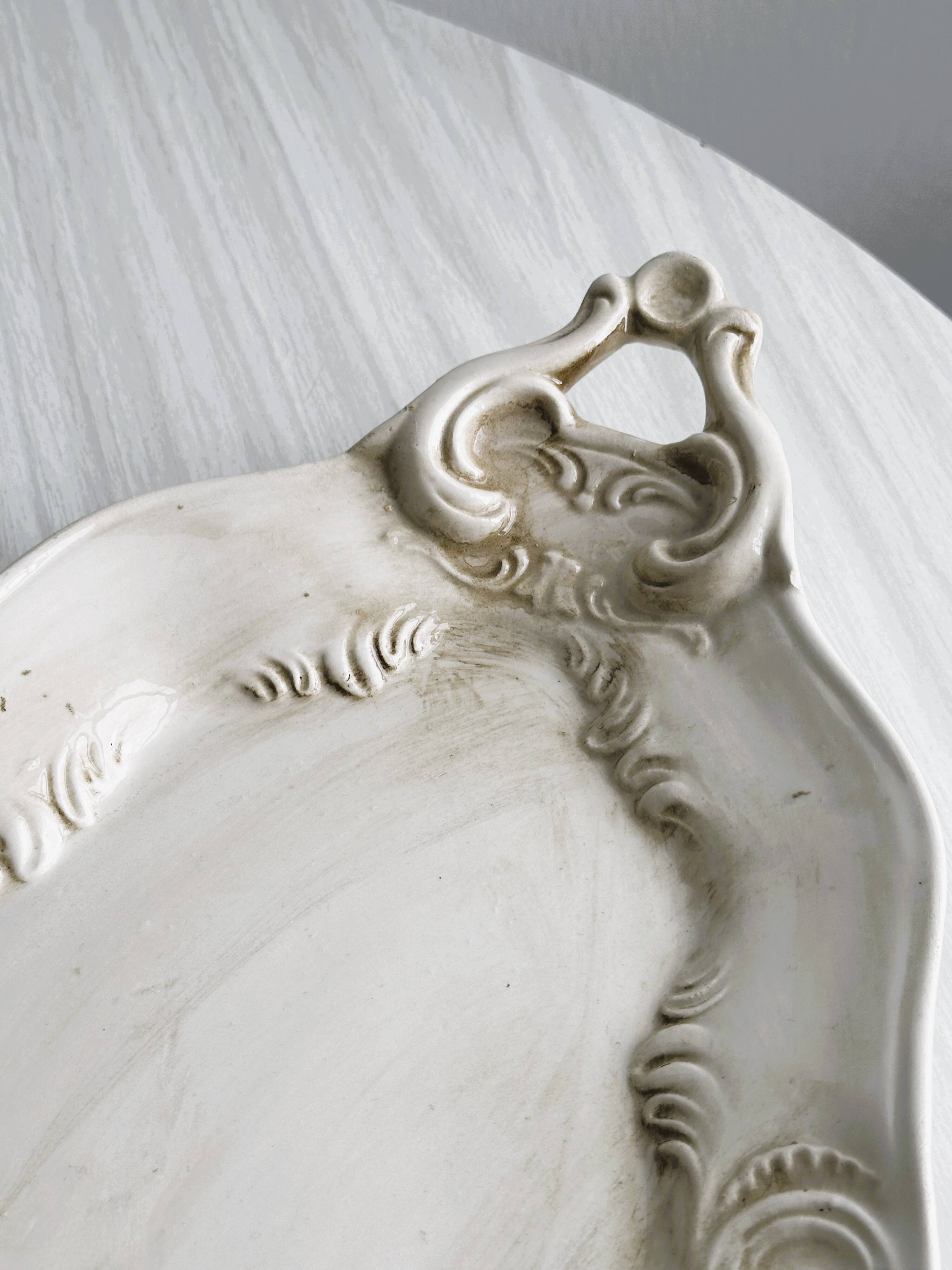 White ceramic dish