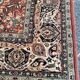 Tapis oriental d'Inde Taj Mahal bordeaux fleurs 160x230