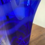 vase mouchoir bleu cobalt