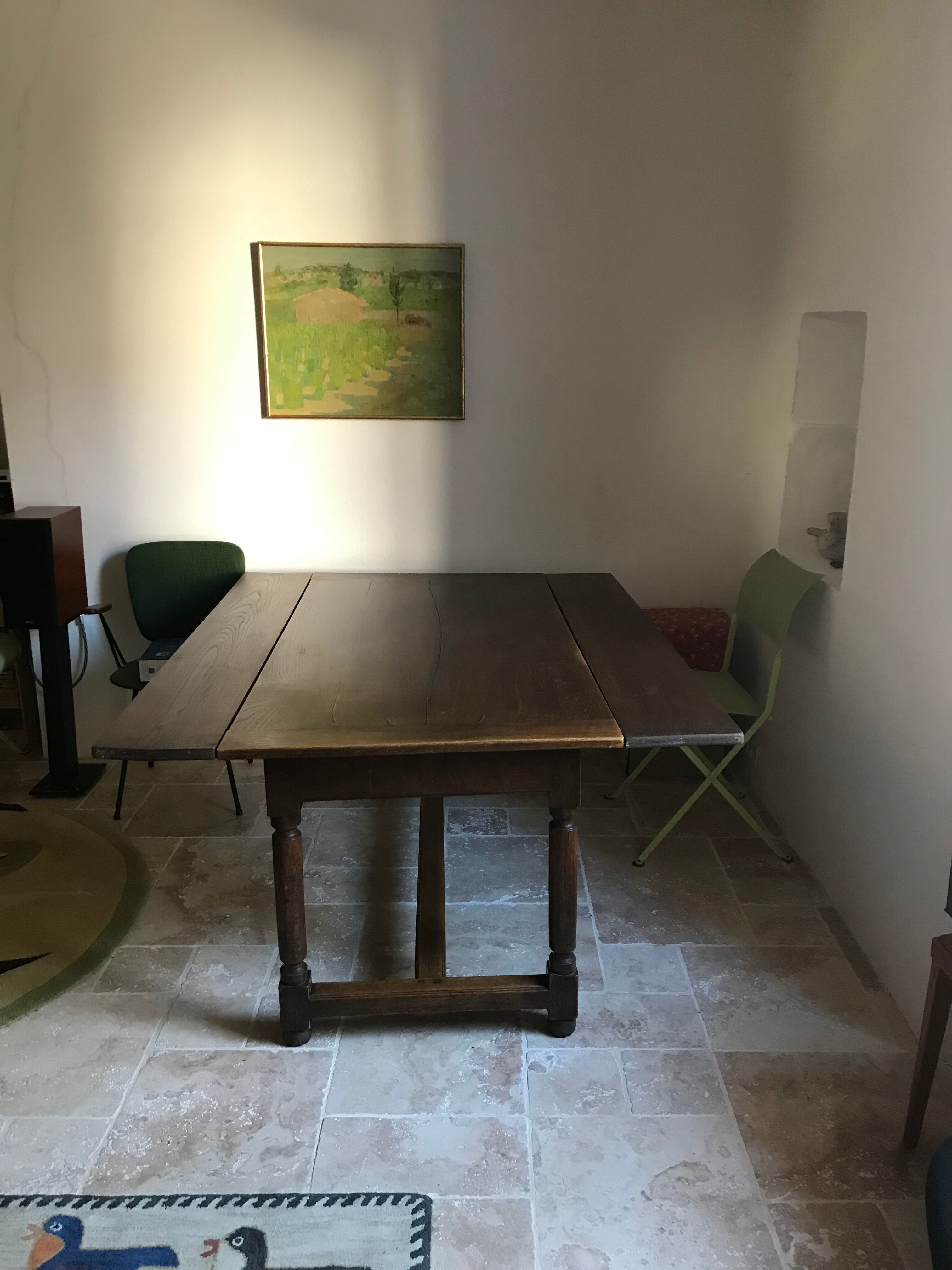 Extended farmhouse table