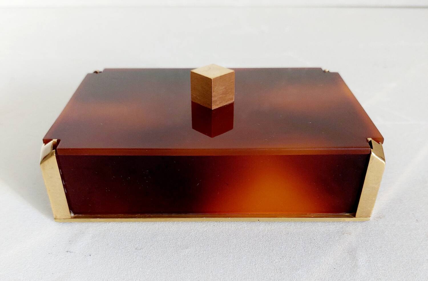 Vintage Lucite Cigarette Box