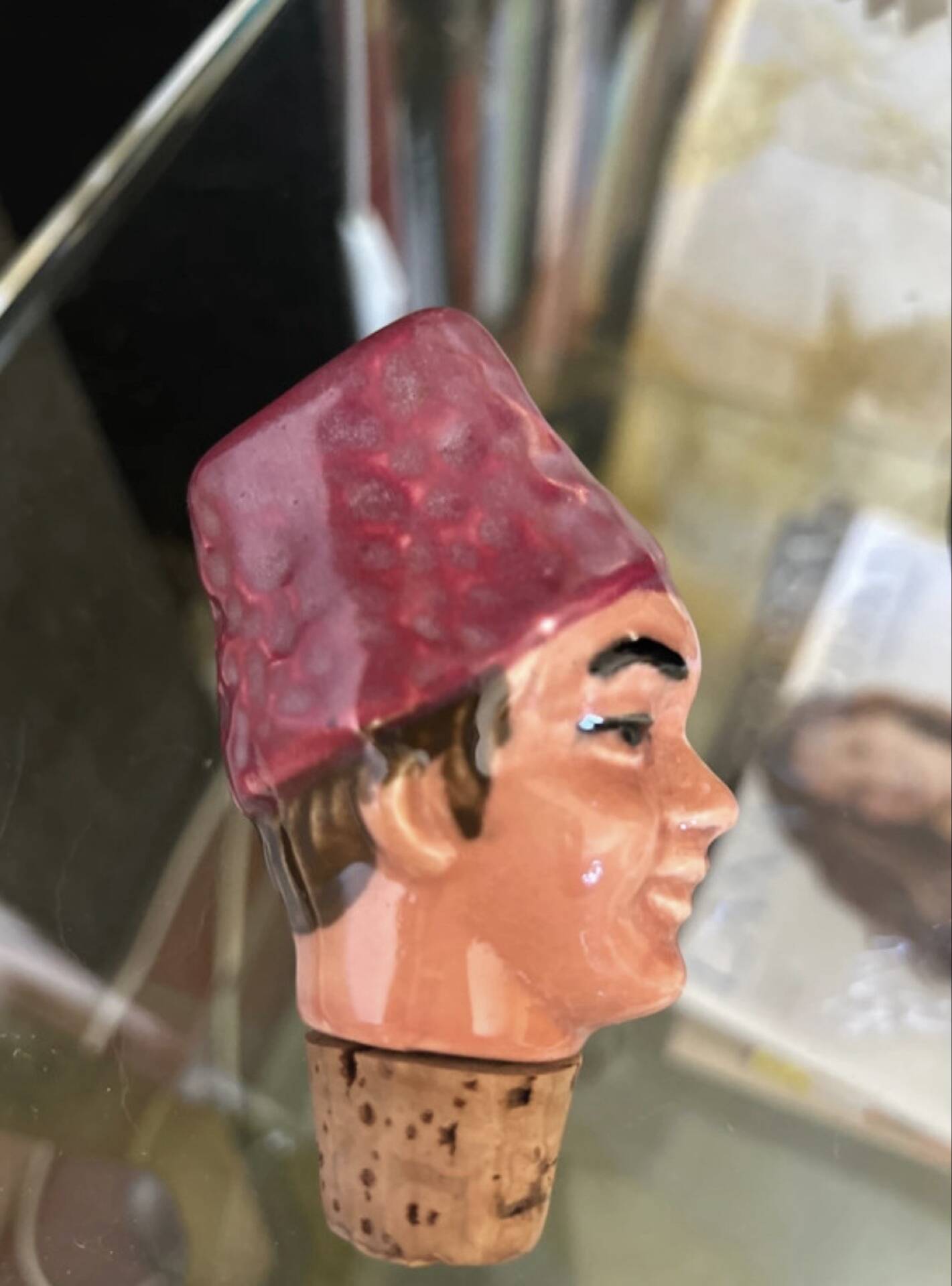 Bouteille en céramique Tchantchès