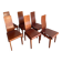 Set of 6 "Molly" chairs by Finazzer (1980s)