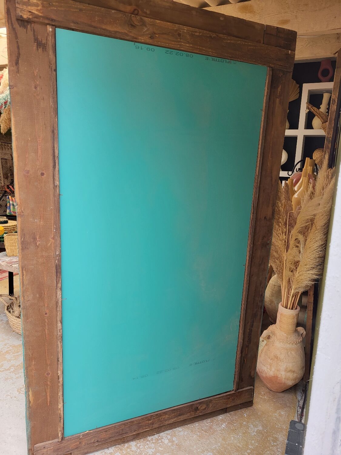 Wooden mirror 114x190cm