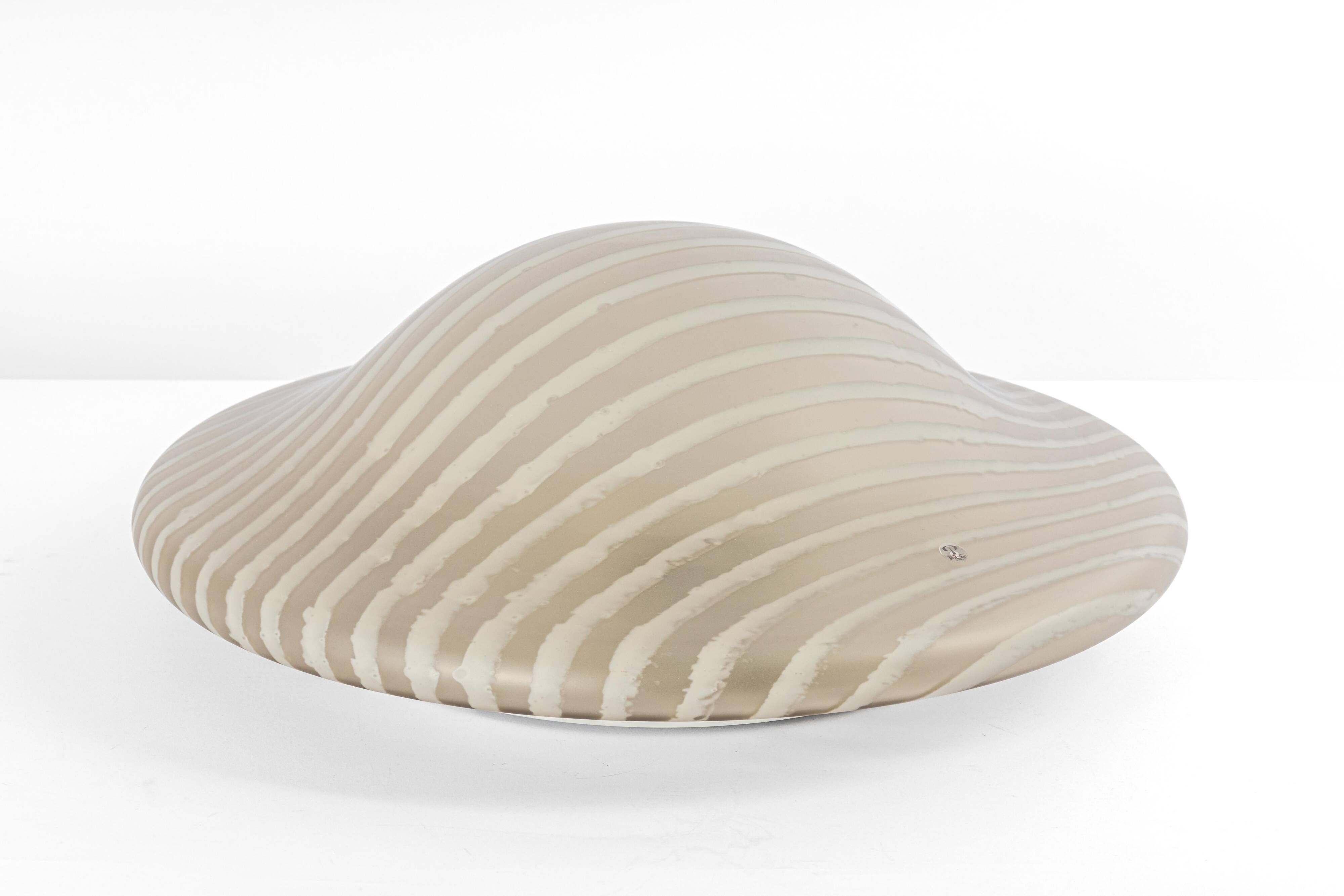 Magnificent glass ceiling light by Peill & Putzler, Germany, 1970s.