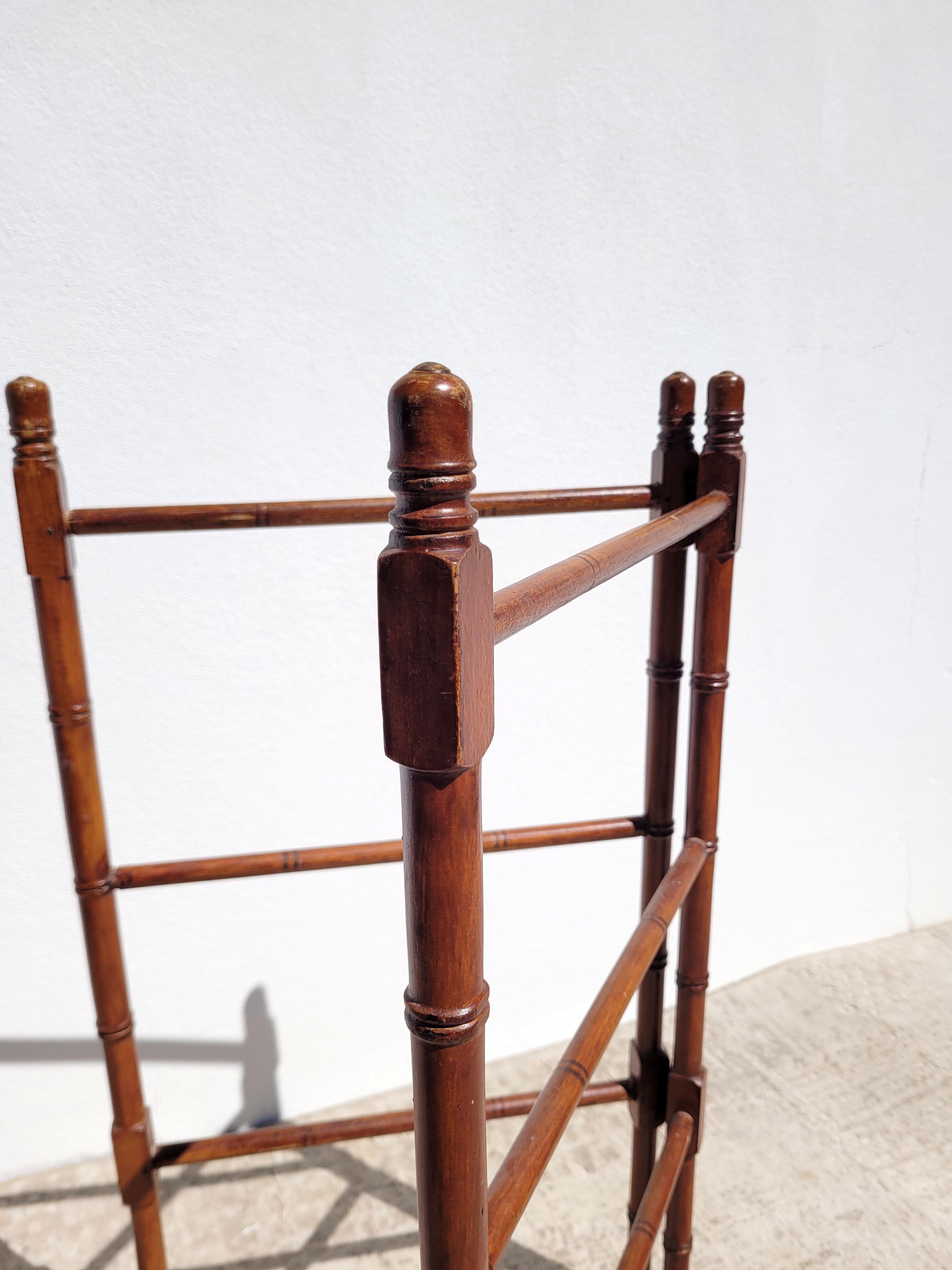 Towel rack old bamboo