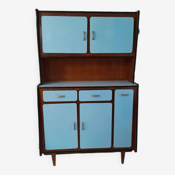 Kitchen sideboard in formica and vintage blue wood