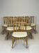 Set of 6 Scandinavian oak chairs