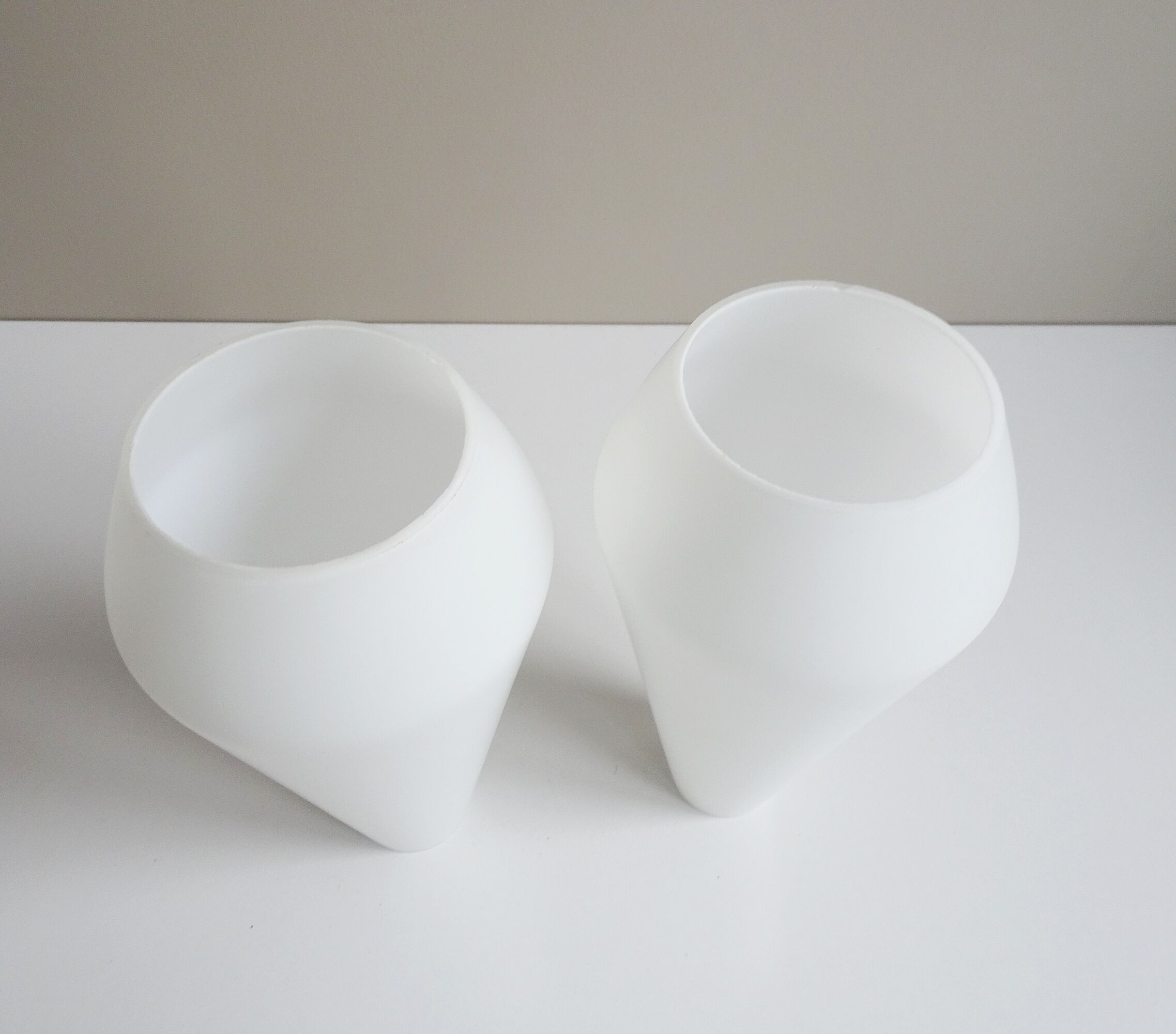 Scandinavian hanging lamp teak opal glass