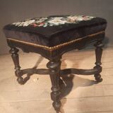 Blackened turned wooden stool '1900'