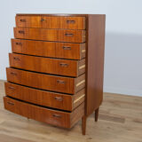 Mid-Century teak chest of drawers by Poul Jessen for PMJ Viby, 1960s
