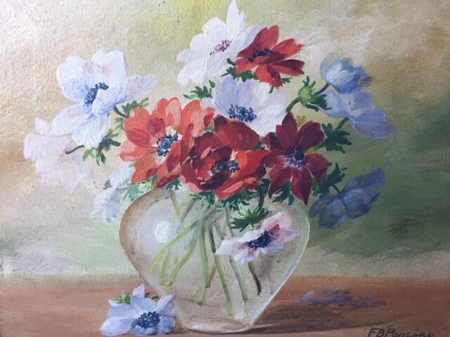 Paint oil anemones