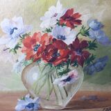 Paint oil anemones