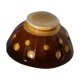 Bol marron à pois Sarreguemines