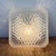 Vintage Glass Wall or Ceiling Light, 1970s