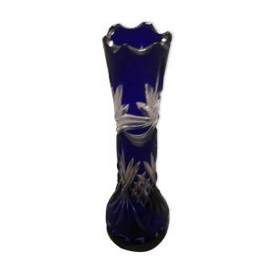 Vase cristal gravé