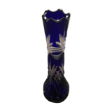 Vase cristal gravé