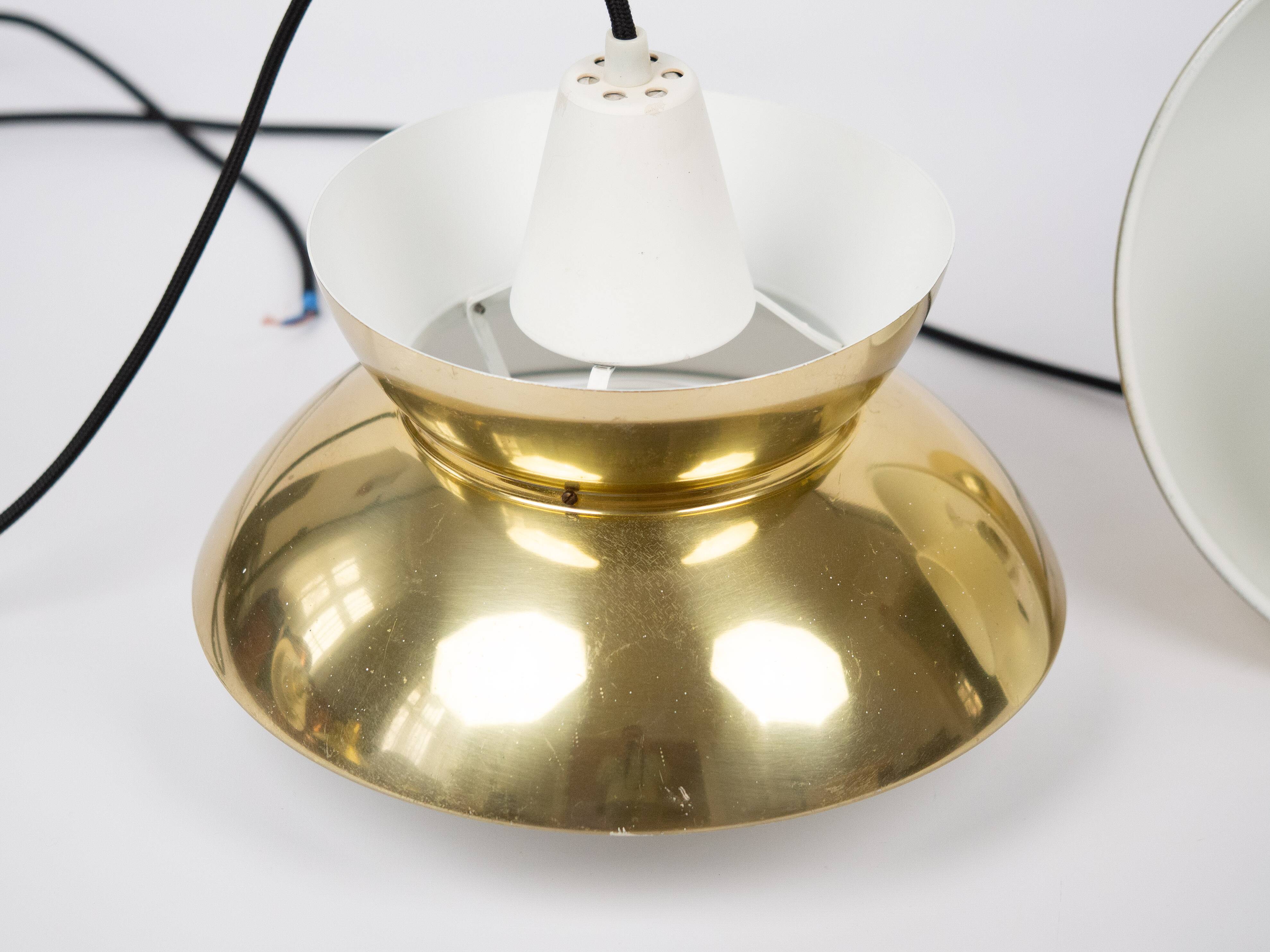 Pair of 2 Danish vintage lamps Doo Wop by Henning Klok, Louis Poulsen, 1940