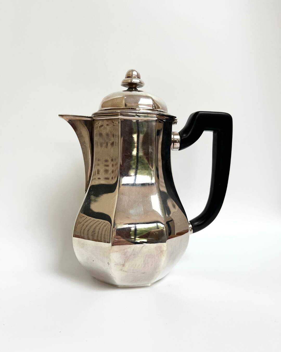 Ercuis silver-plated teapot, France 1960s