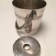 Silver metal ice bucket
