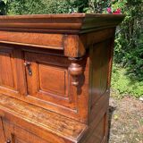 Old 18th century 2-part solid oak dresser
