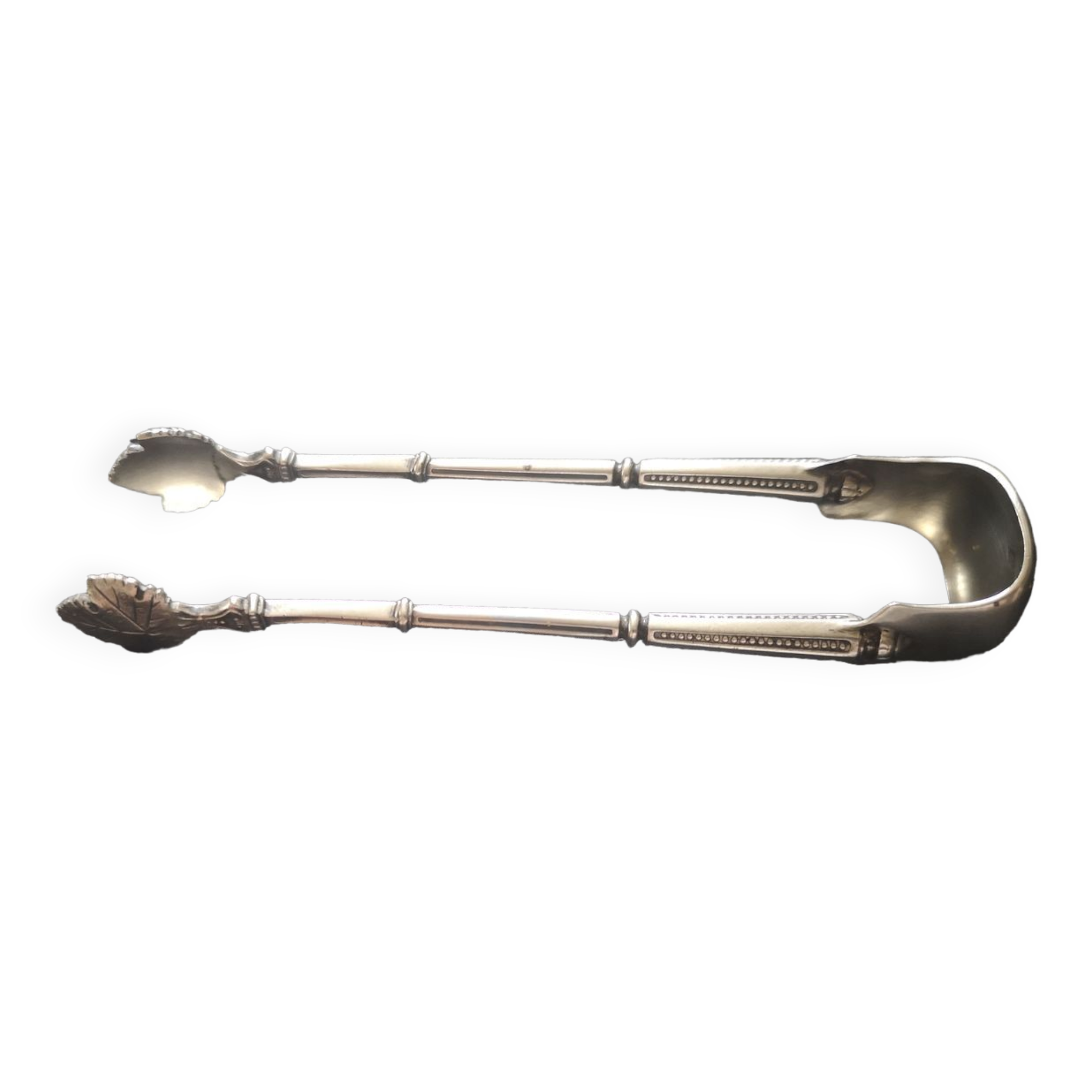 Sterling silver sugar tongs 19th century