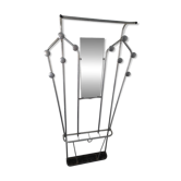 Aluminium coat rack from the 1950s.
