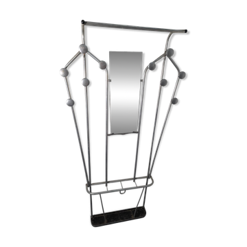 Aluminium coat rack from the 1950s.