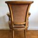 Fauteuil style directoire velours marron