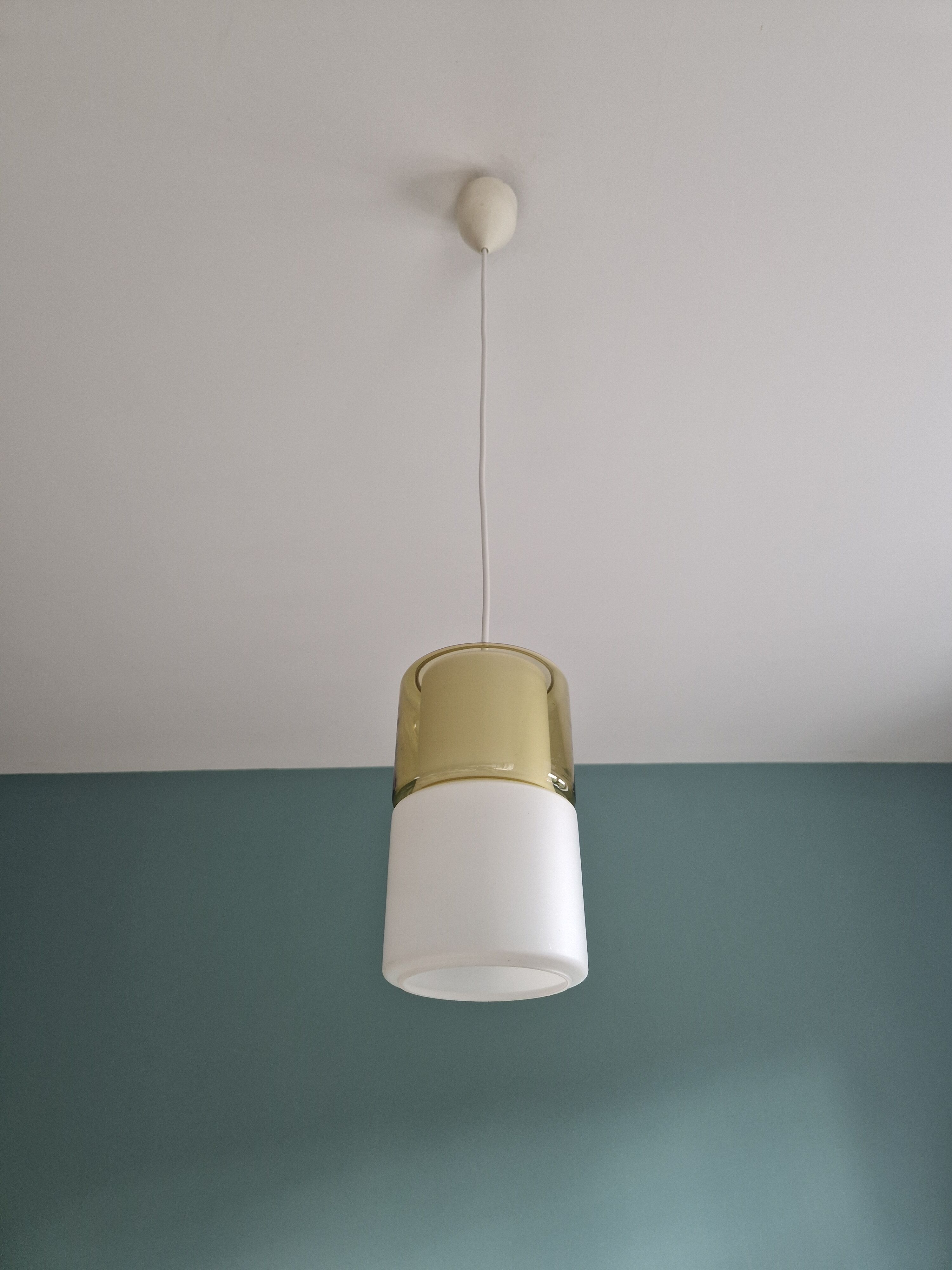 Suspension in opaline and colored glass, Peill & Putzler, 60s