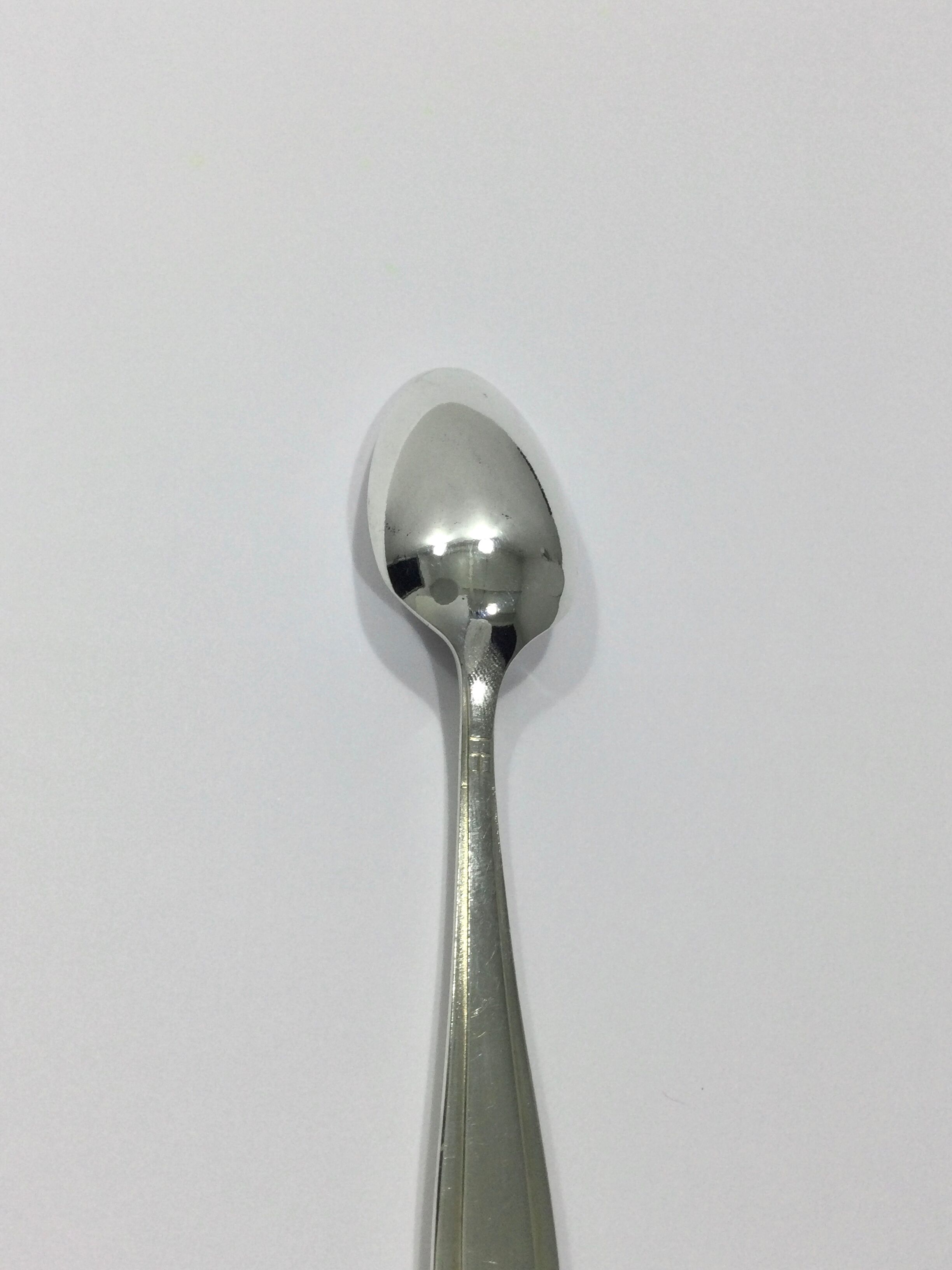 12 art deco mocha spoons made of silver metal